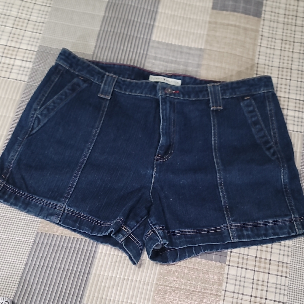 Tommy Hilfiger Sz 16 Dark Blue Denim Women's Shorts